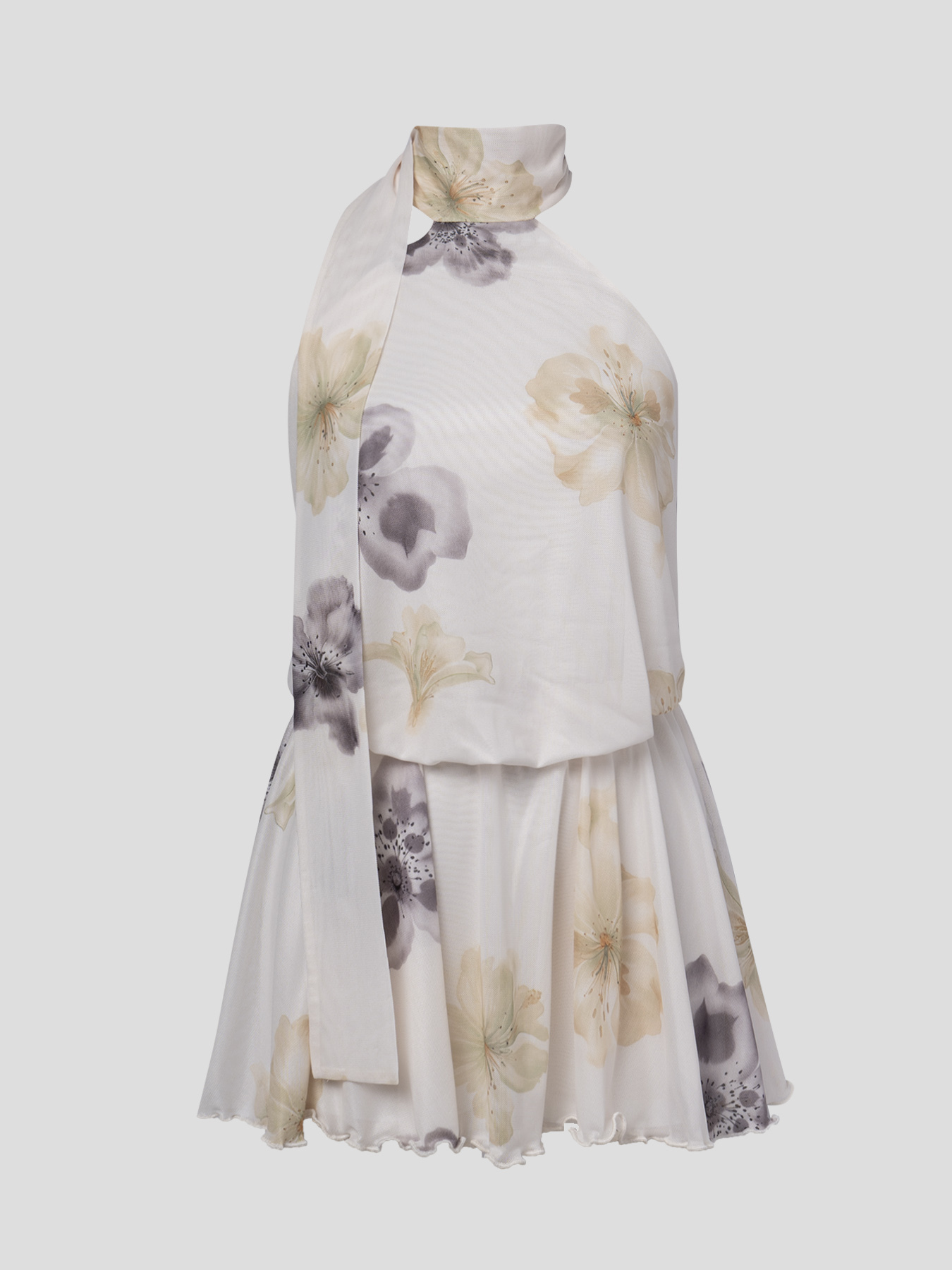 Inky Flower Neckholder Set, Vacation Wind Mesh Two Sets