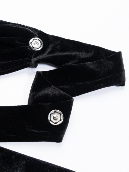 Woman's Black One-Shoulder Halter Lace Mermaid Maxi Dress