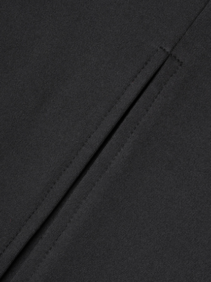 Black lace back-baring, long-sleeved, hip-to-hip dress, workplace party-style body-fitting mid-length skirt