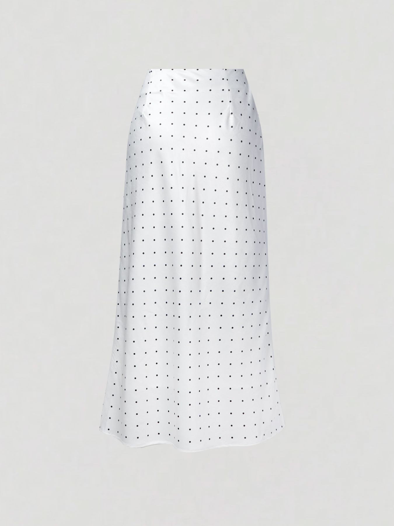 2026 Spring/Summer New Arrival: Elegant Commuter-Style Midi Skirt with Lace Trim and Color-Blocking Satin Lace