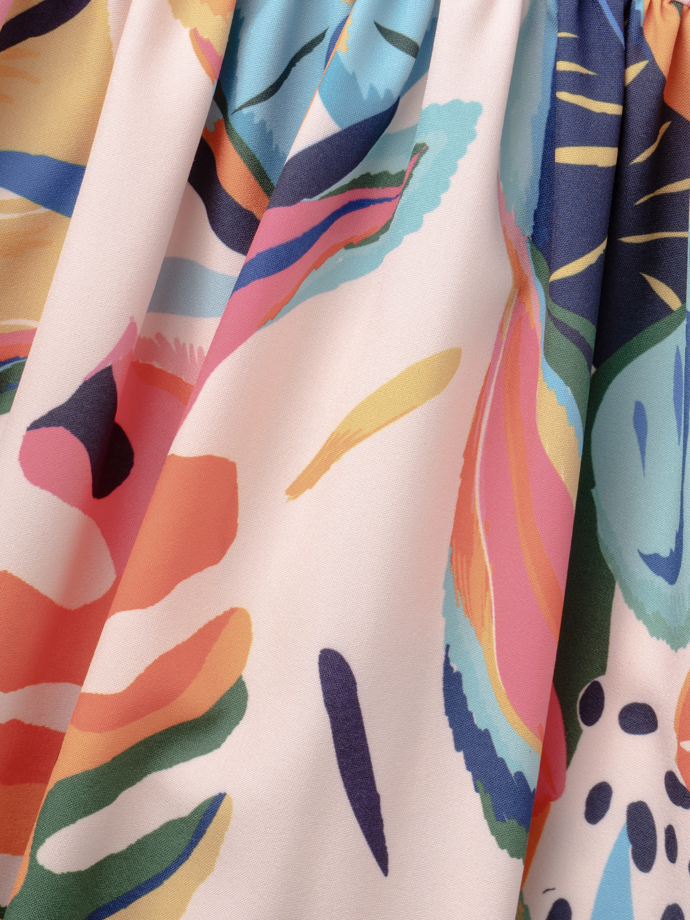 Tropical Plant Print Halter V-Neck Maxi Dress, Vacation Style Dress