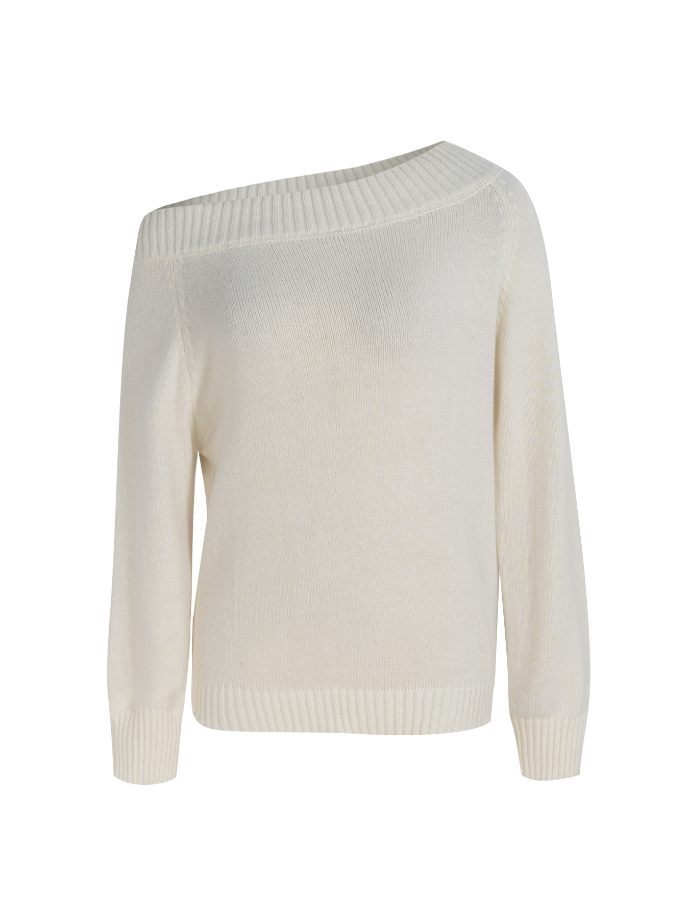 Women's Casual Off-the-Shoulder Knit Sweater-Aegean-sea