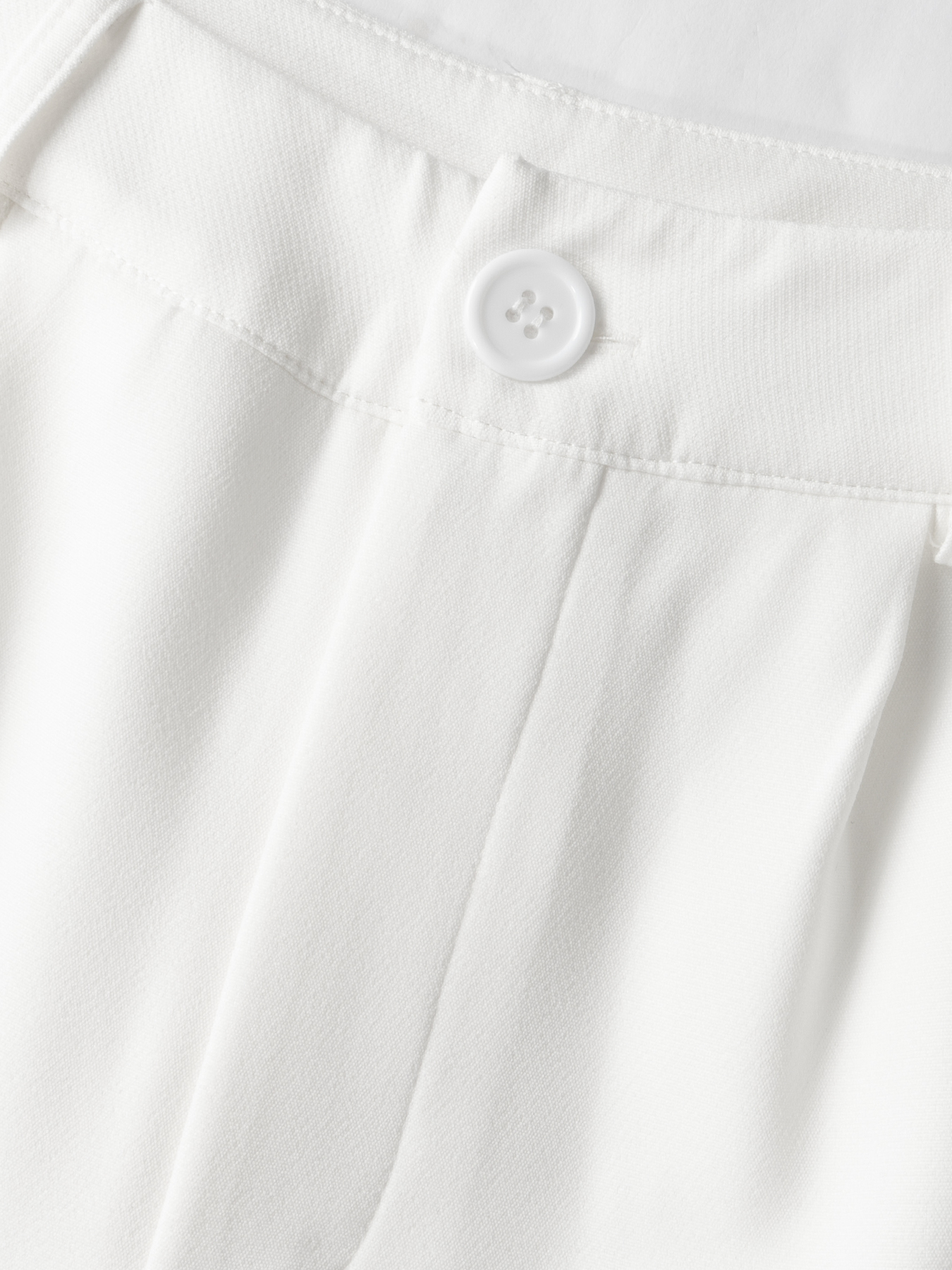 Pantalones blancos con piernas anchas y cintura alta, estilo elegante de mujer-Aegean-sea