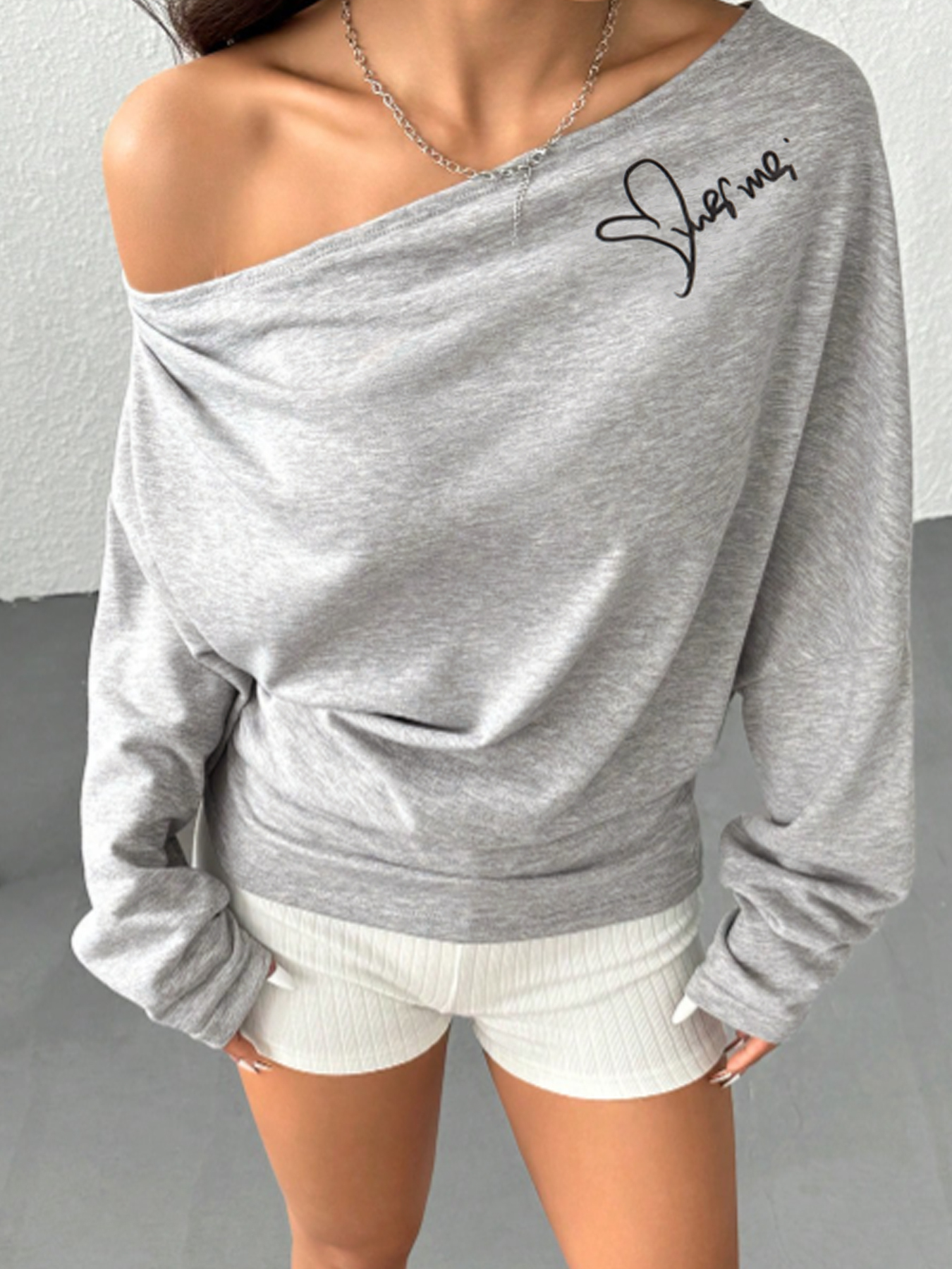 Y2K Off-Shoulder Long Sleeve Top-Aegean-sea