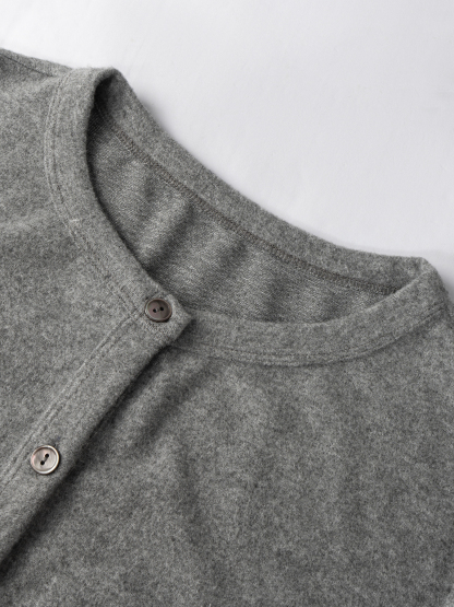 Women's V-Neck Button-Front Knit Cardigan - Soft Casual Daily Wear Top-Aegean-sea