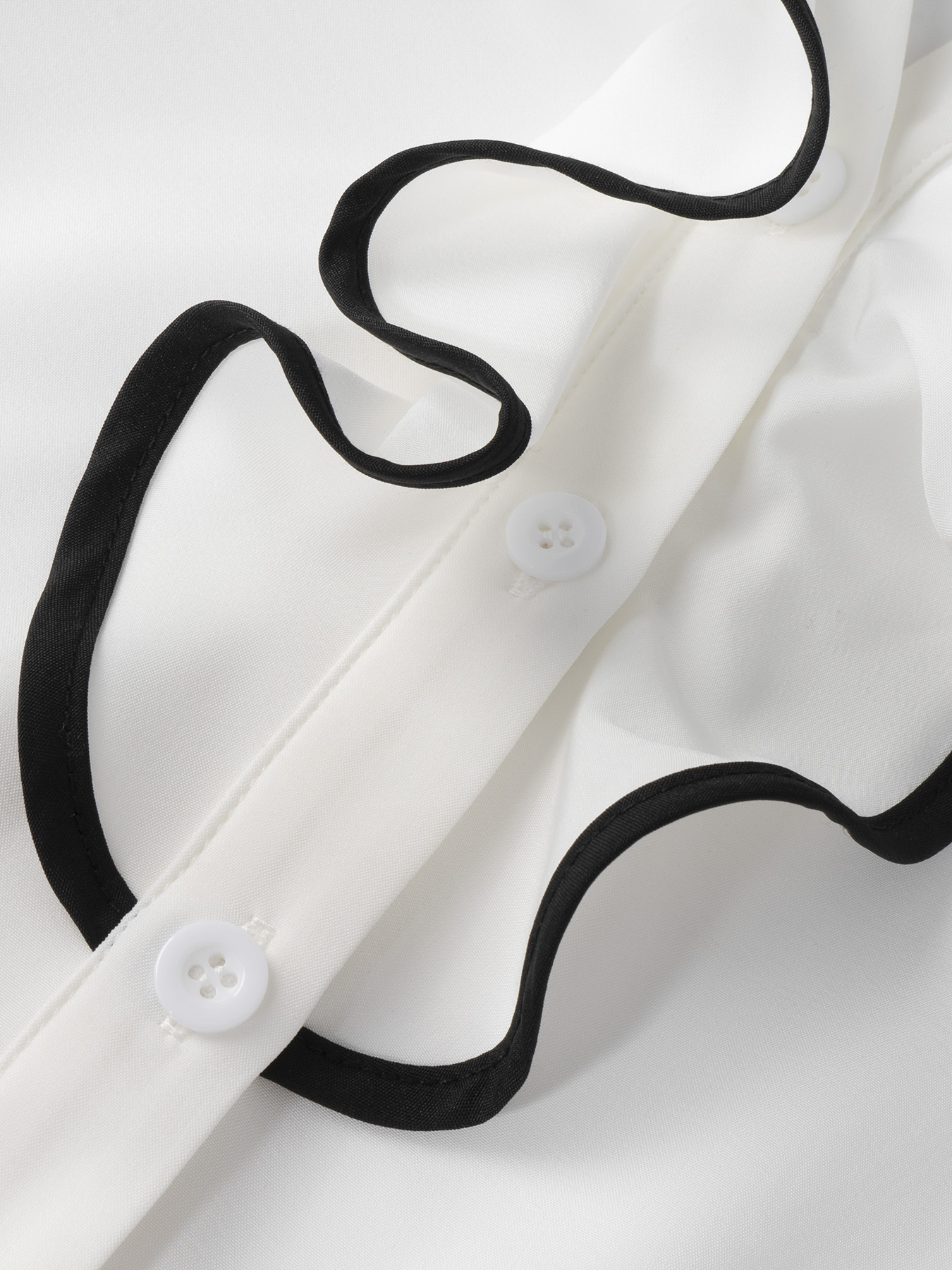 Woman's European Court-Inspired Autumn Ruffled Blouse-Aegean-sea