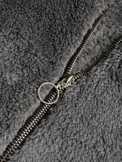 Women's Plush Fleece Jacket | Ultra-Soft Longline Coat with Pockets-Aegean-sea