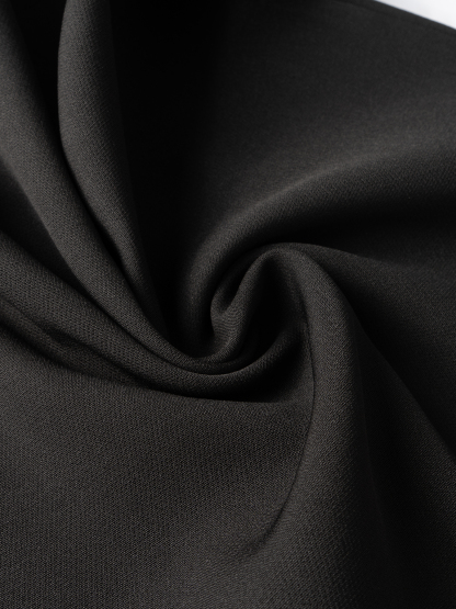 Black lace-stitched suit dress Cut-waisted split skirt Hot girl-style work-to-work party dress