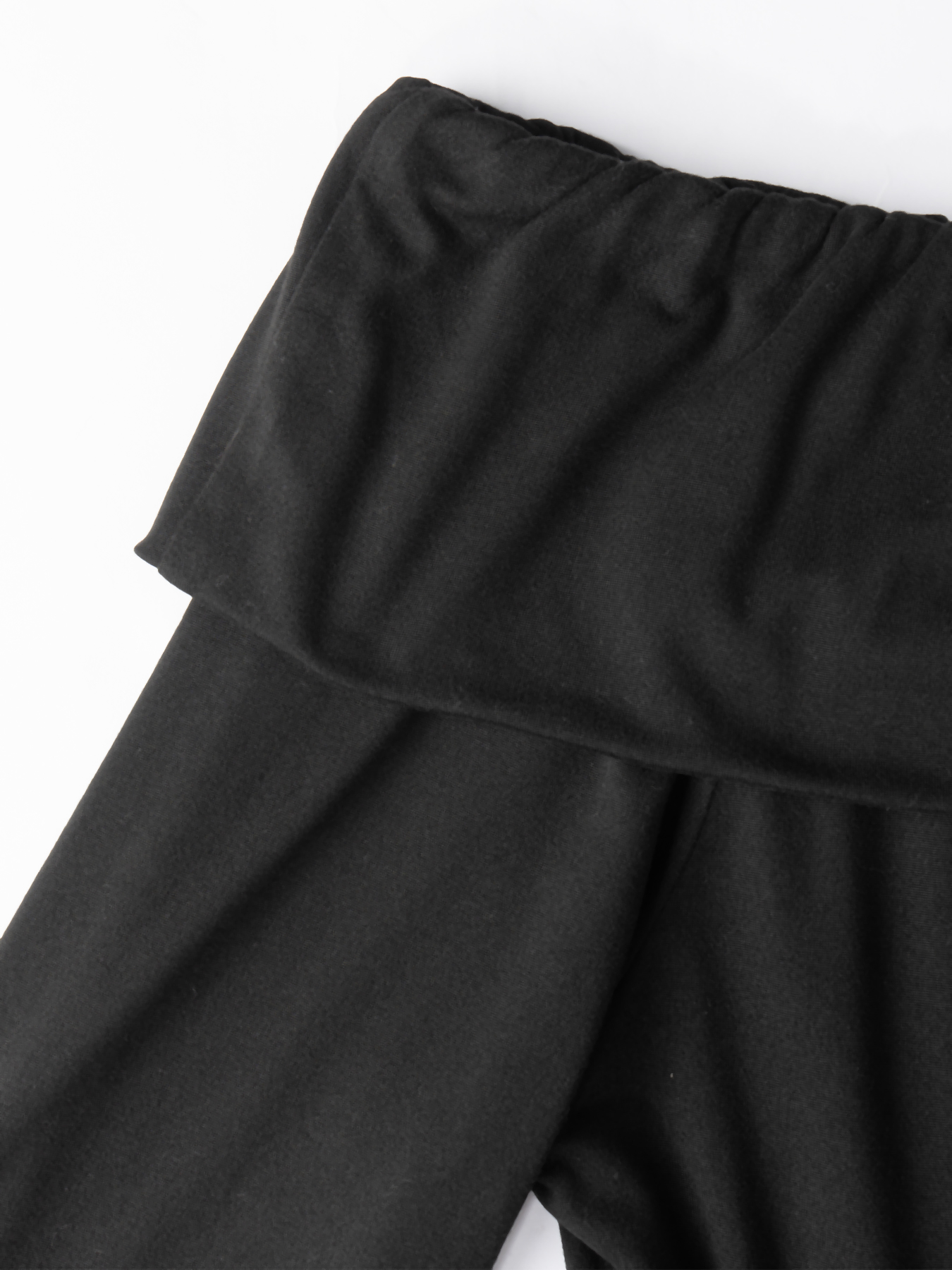 Woman's Black Off-the-Shoulder Long-Sleeve Maxi Dress with Full Skirt-Aegean-sea