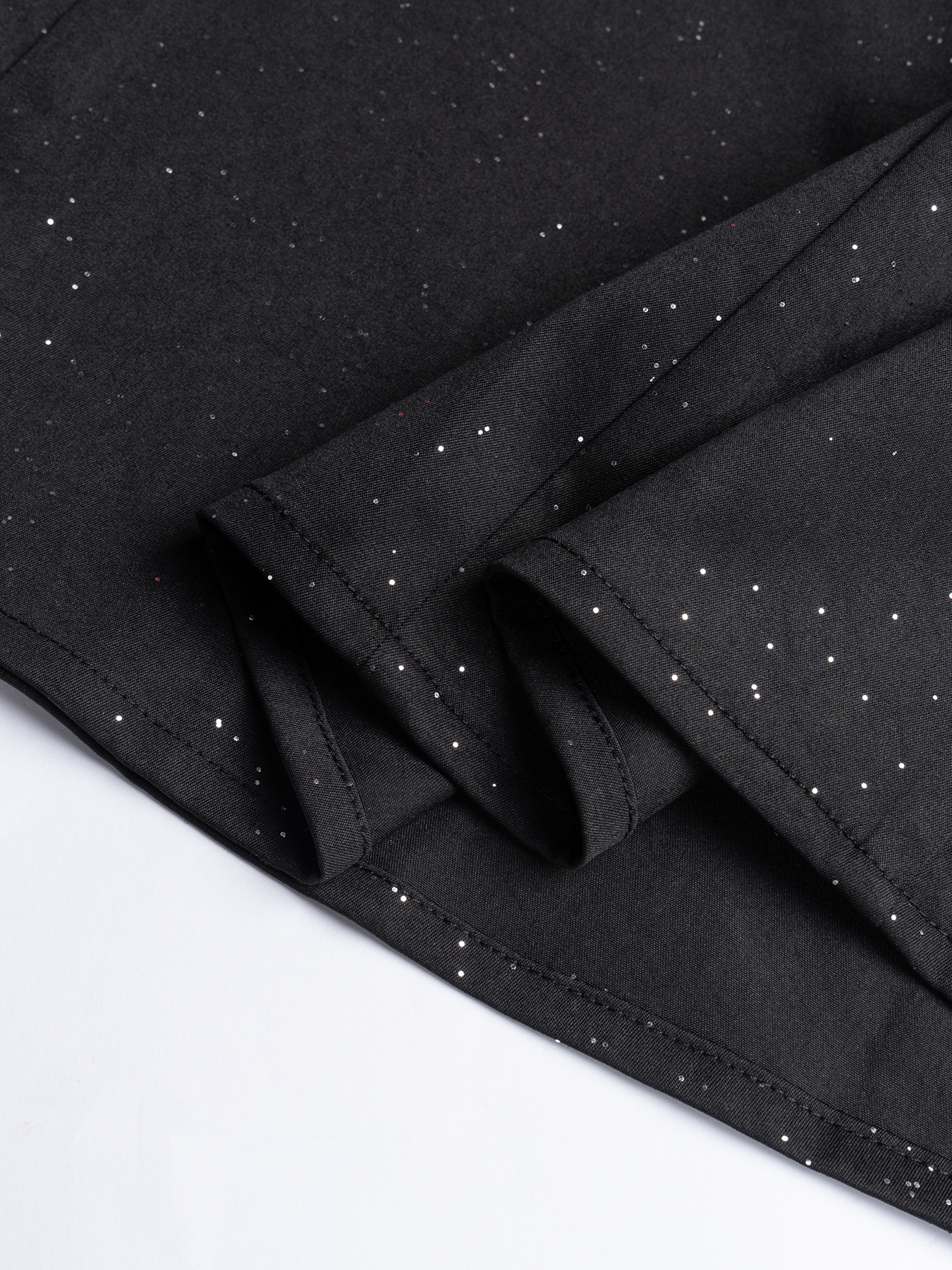 Women's Black polka dot sleeveless mid-length evening dress-Aegean-sea