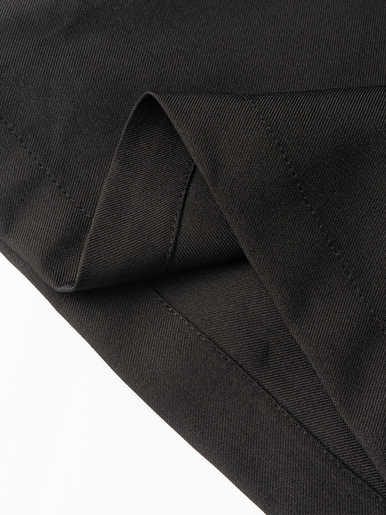 Woman's  Office Casual Style Black High-Waisted Wide-Leg Suit Pants -Aegean-sea