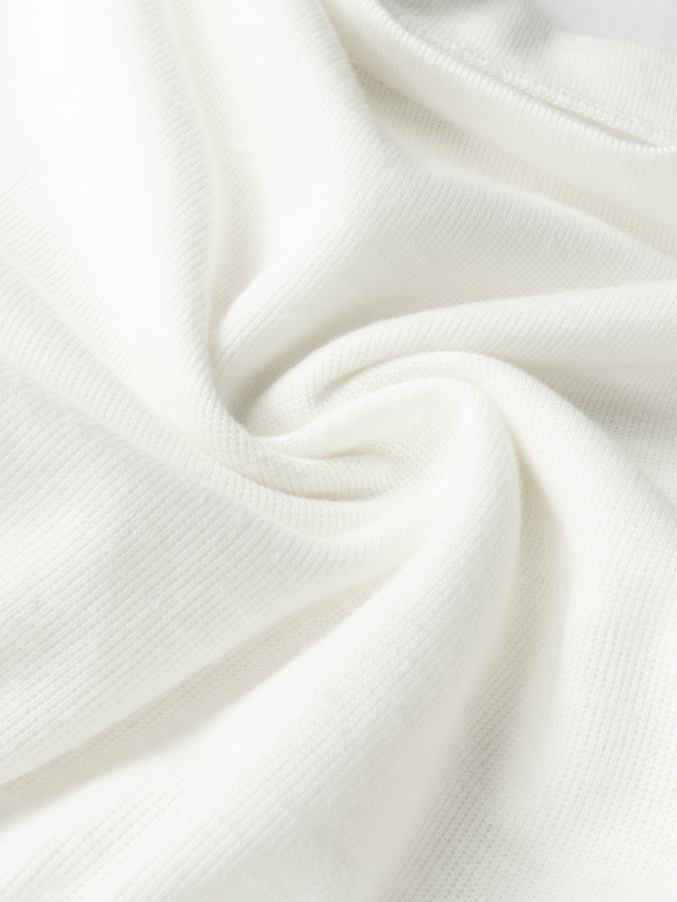 White Off-The-Shoulder Long Sleeve Knit Top with Ribbed Waist