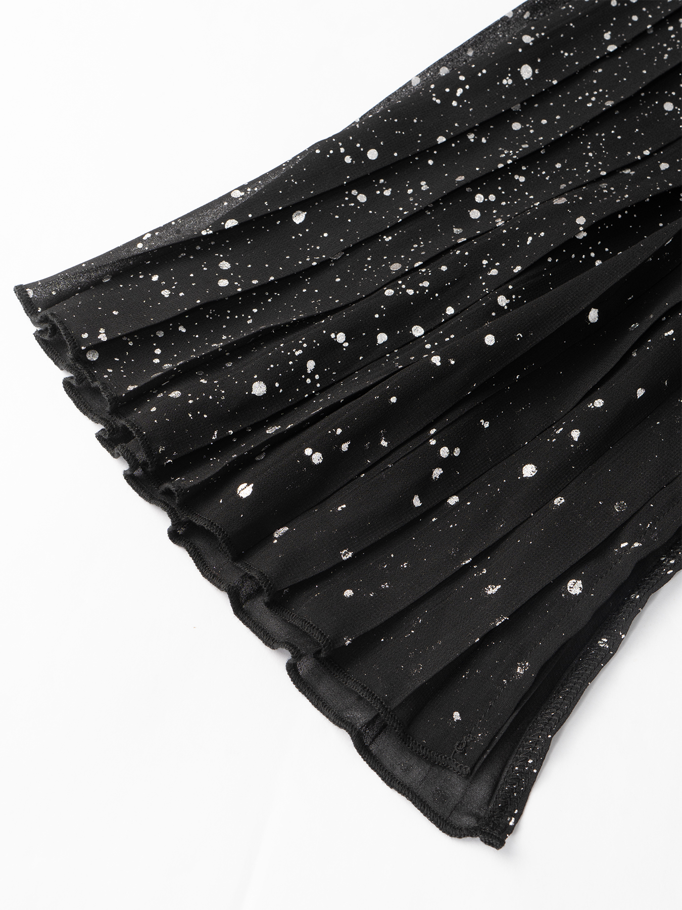 Black Blazer with Glitter Flared Sleeves-Aegean-sea