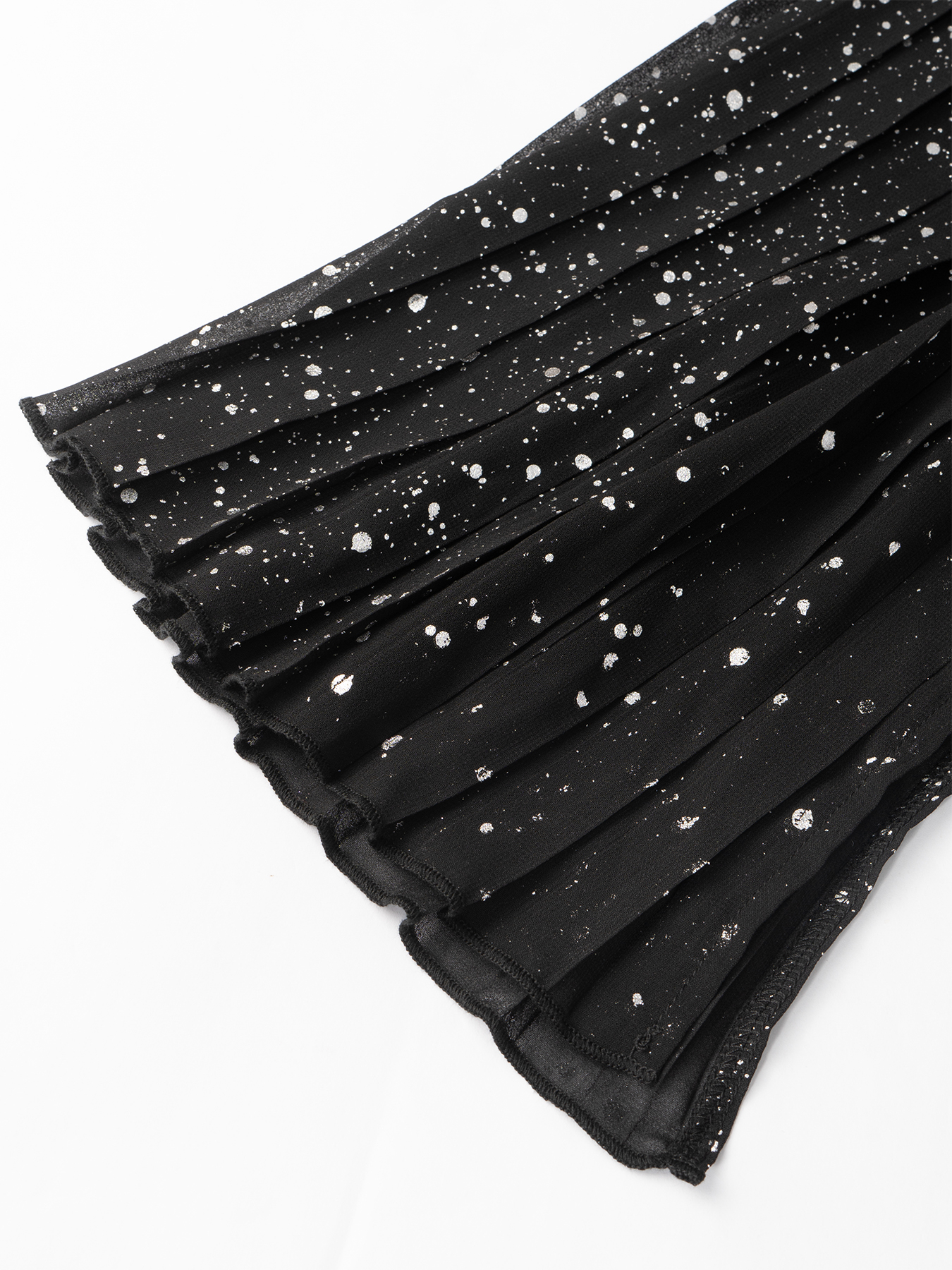 Black Blazer with Glitter Flared Sleeves-Aegean-sea