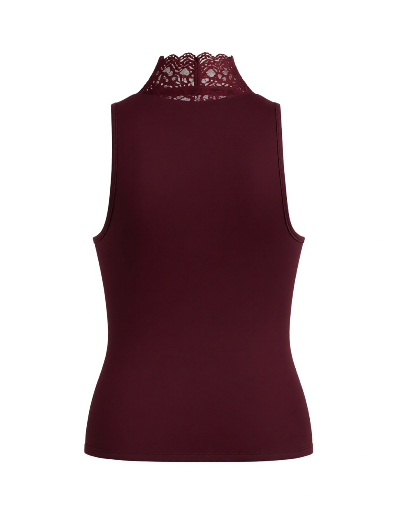 2026 Spring/Summer New Arrival: Sexy, Fashionable, Casual, Sleeveless, Faux Two-Piece High-Neck Lace-Trimmed Vest