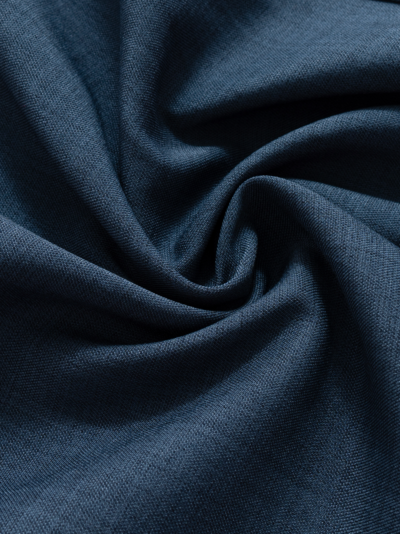 Navy-blue button-up wide-legged pants High-waisted loose-fitting long casual pants