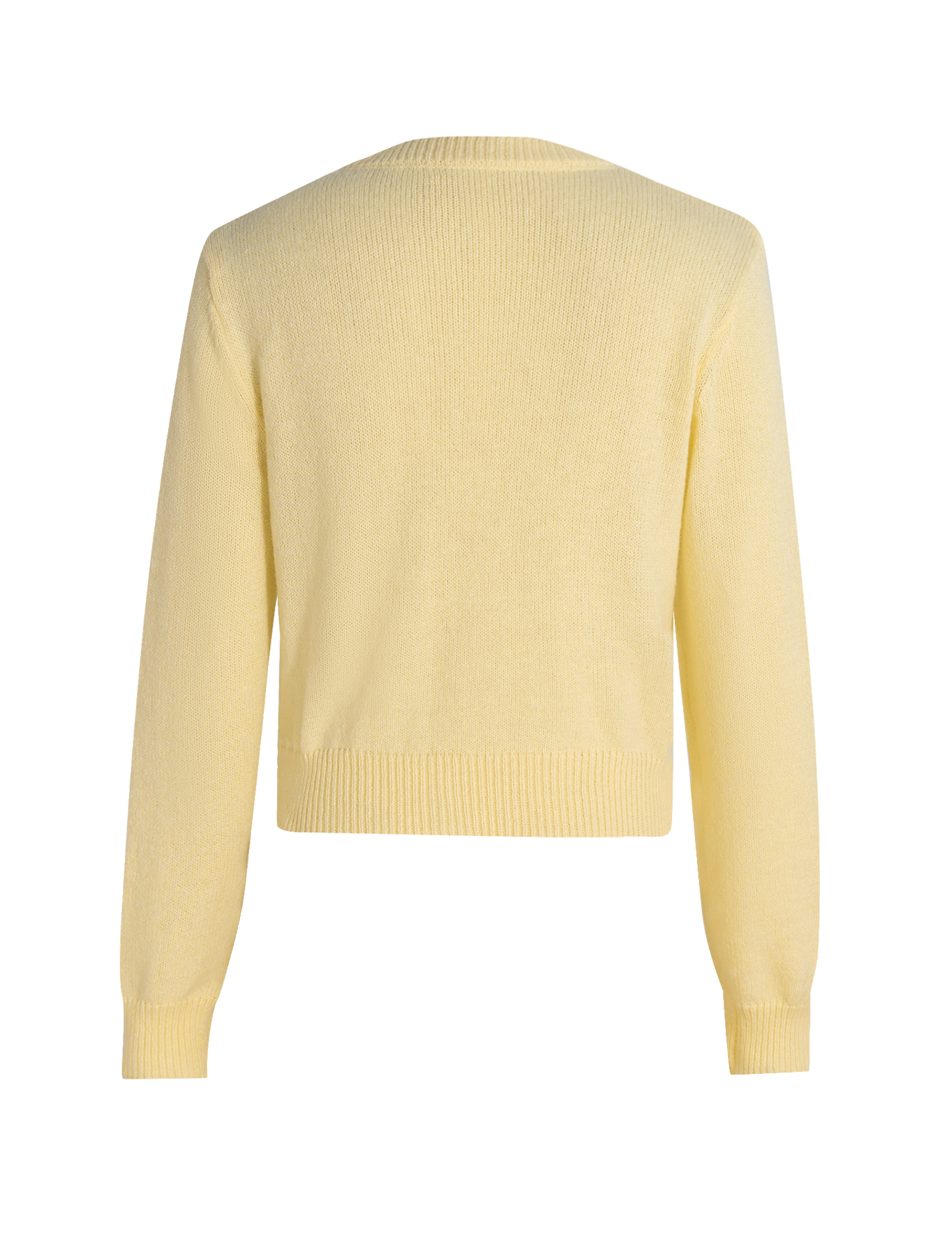 Stylish Cropped Knit Cardigan - Button-Front Casual Women's Top-Aegean-sea