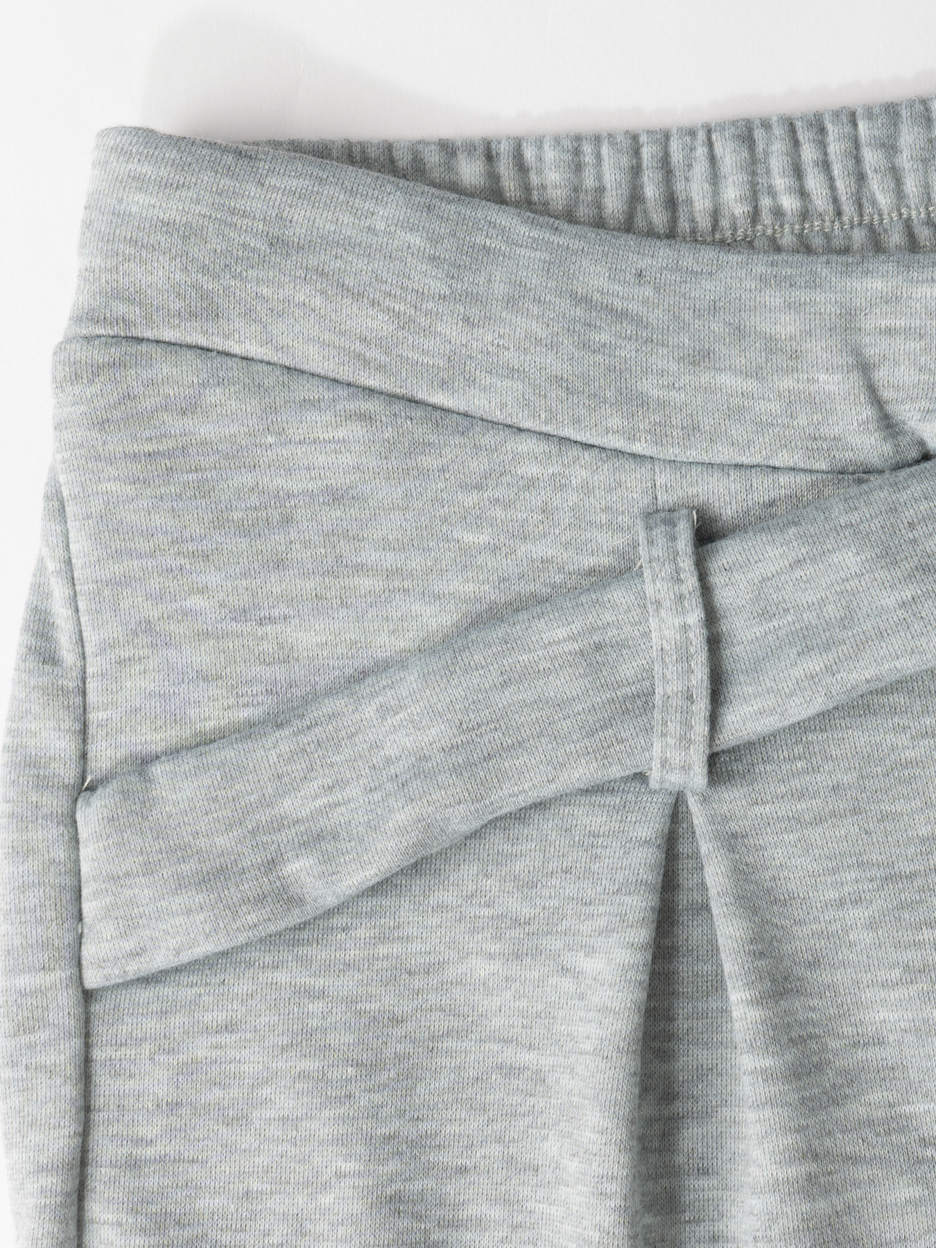 Light gray cross-waisted wide-legged pants for women Loose sagging casual sweatpants Daily commute laziness-Aegean-sea
