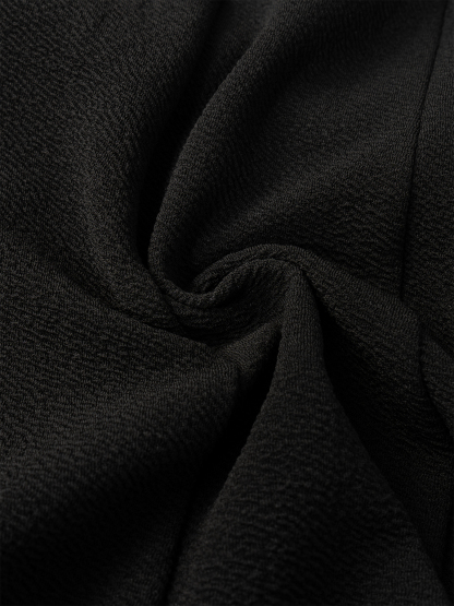 Black Blazer with Glitter Flared Sleeves-Aegean-sea