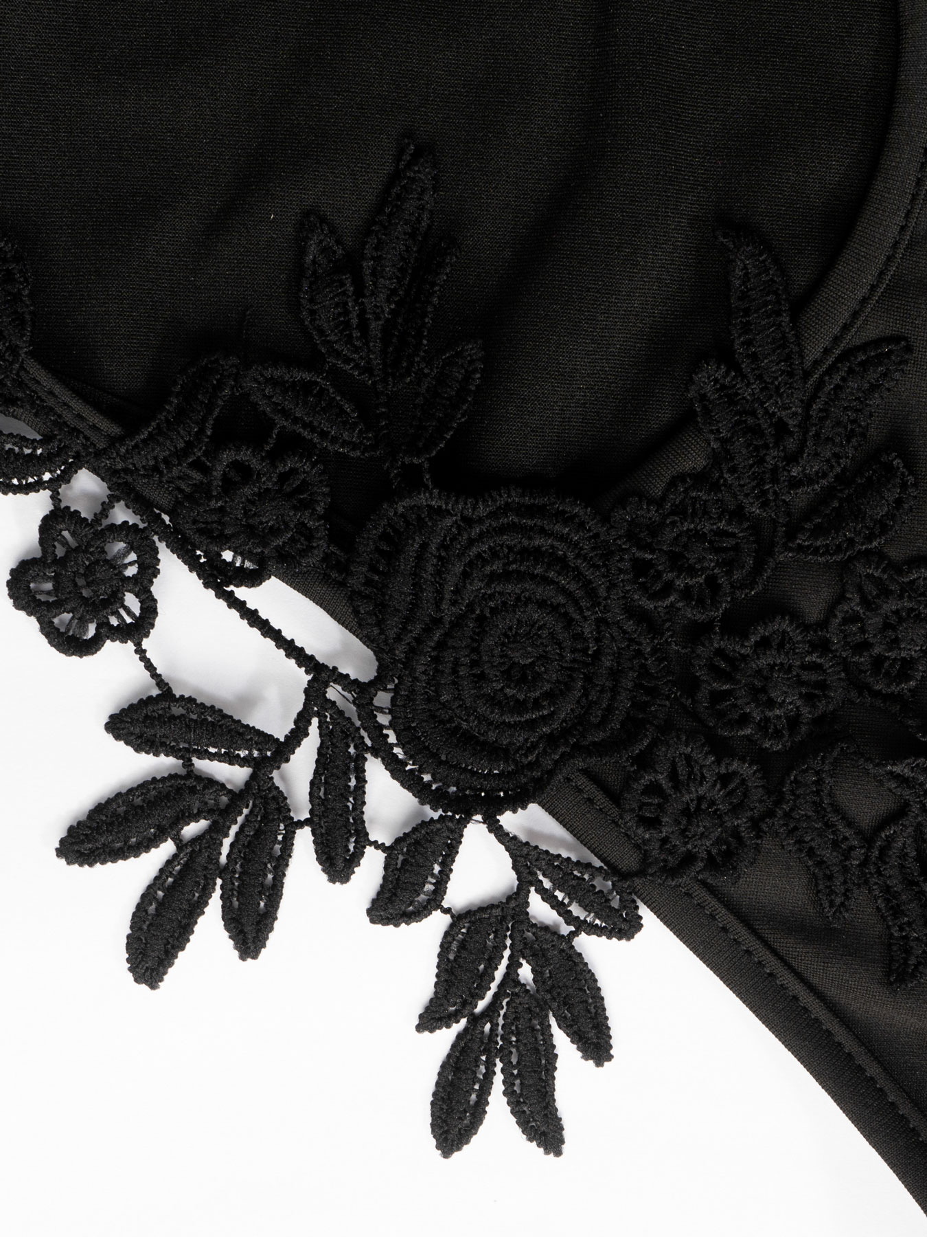 Woman's Black Halter Neck Chest Cutout Floral Dress | Fitted High Slit Midi Sexy Dress-Aegean-sea