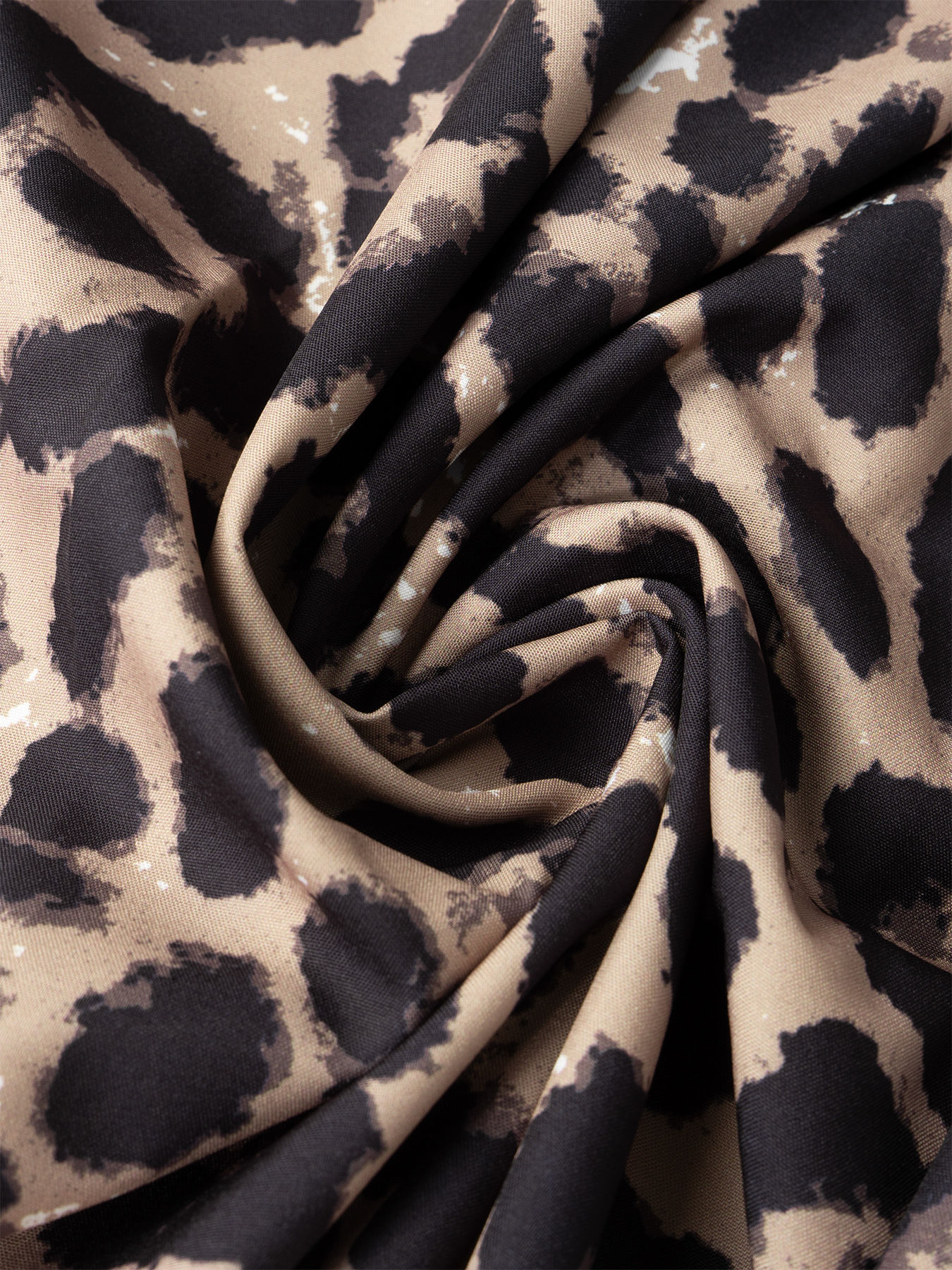 Woman's Black Strapless & Leopard Print Sequin Maxi Dress-Aegean-sea