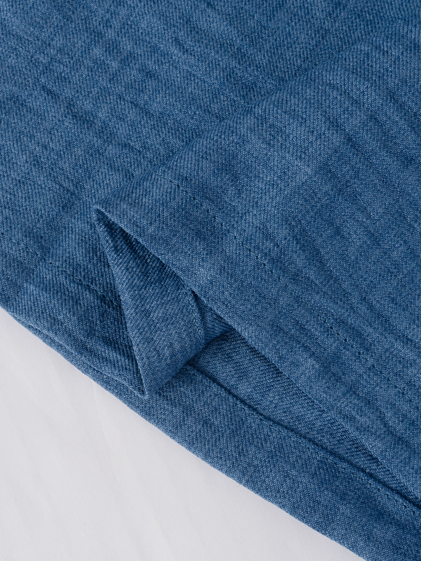 Women's Blue Wide-Leg Pants with Crisscross Waist Detail-Aegean-sea