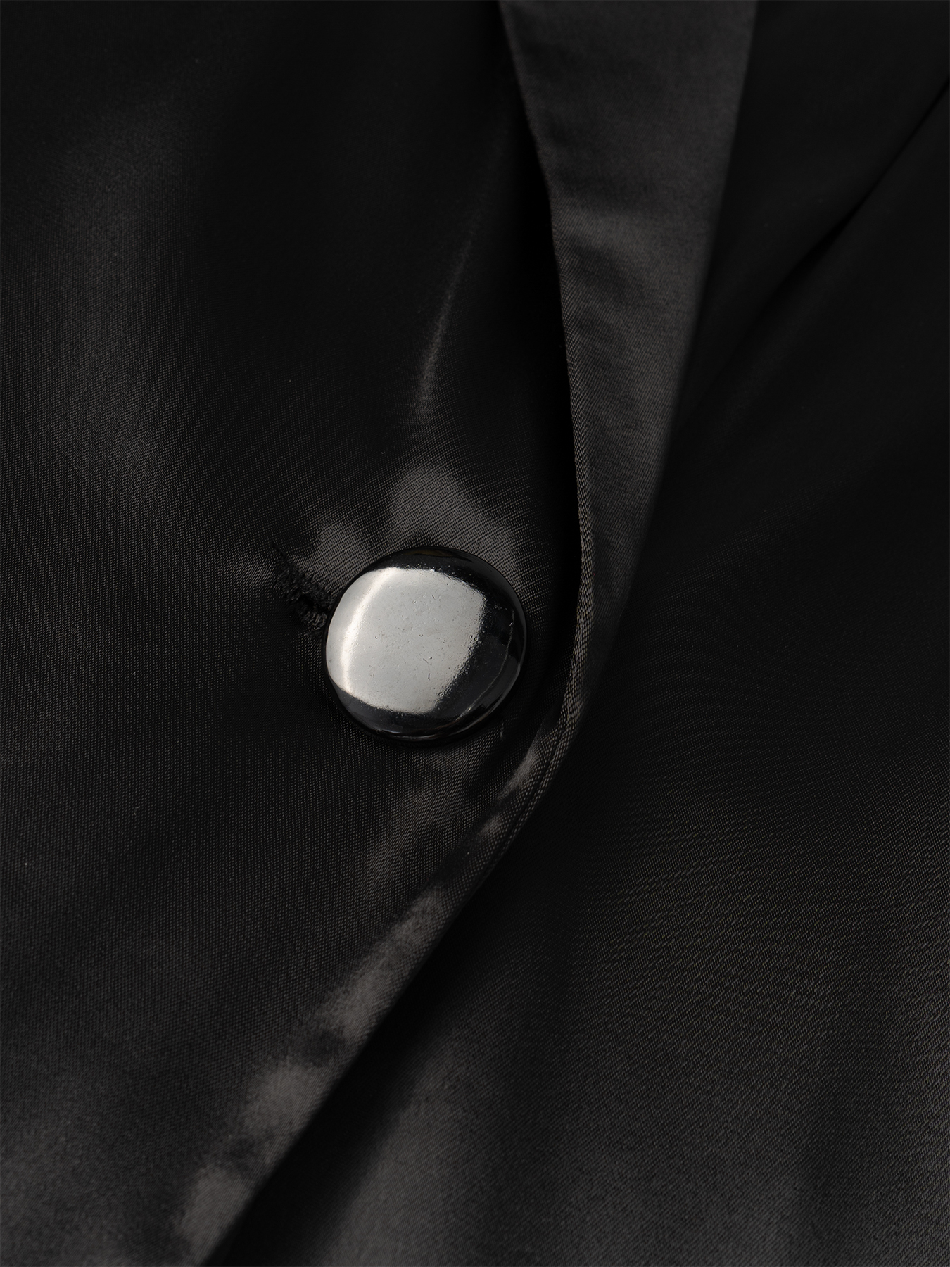 Vestido de satén de mujer con un solo botón en la cintura-Aegean-sea