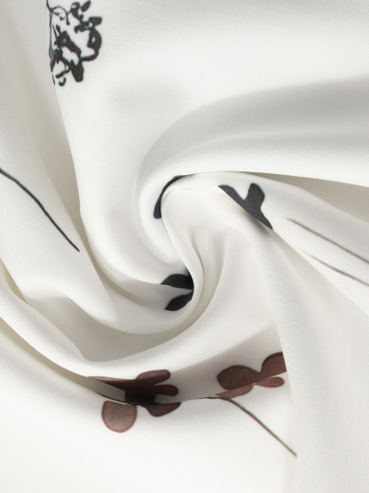 Women's Boho Floral Print Maxi Dress - Tie Neck Ruffle Sleeve Tiered Dress