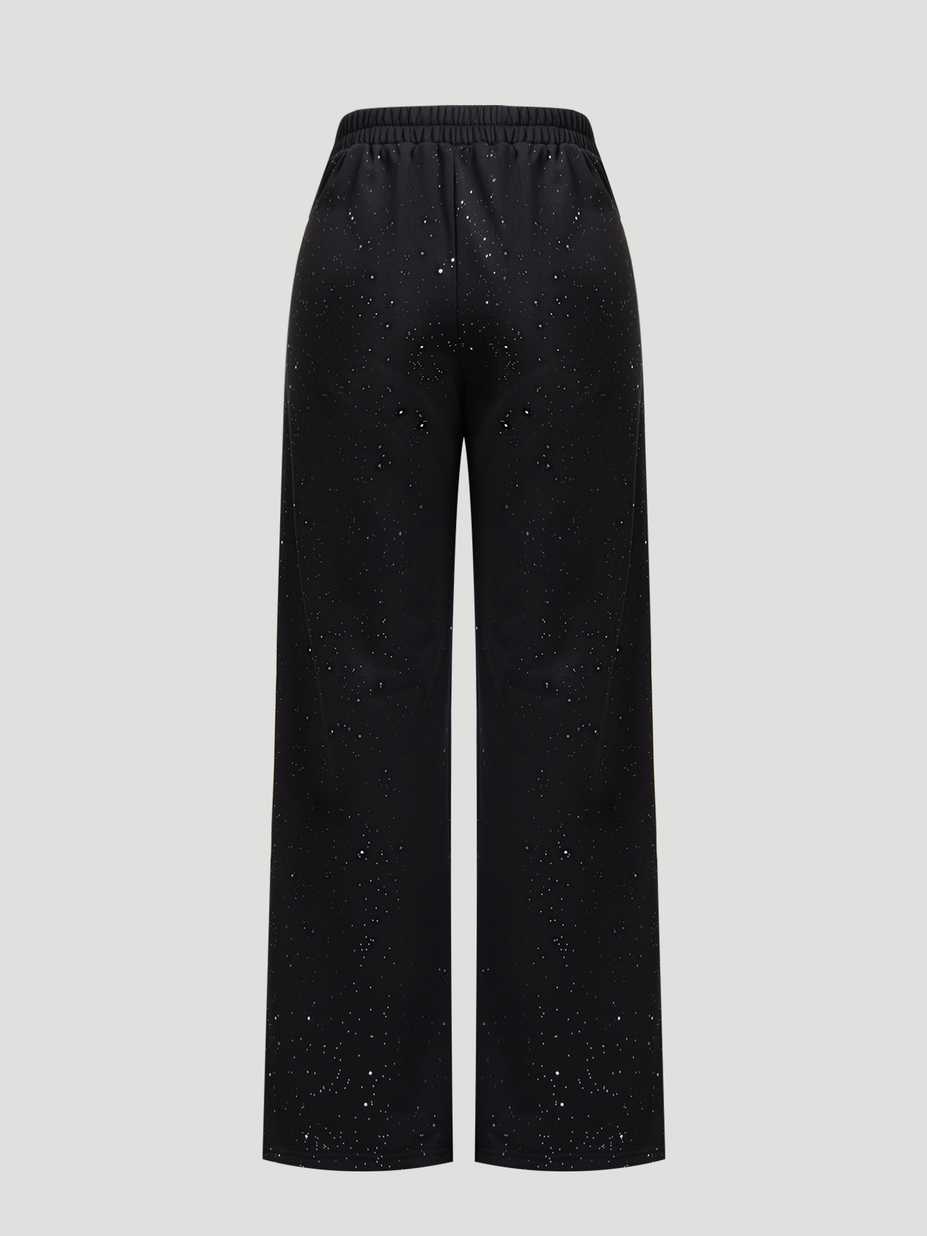 2026 Spring New Sequin Embellished Wide Leg Trousers