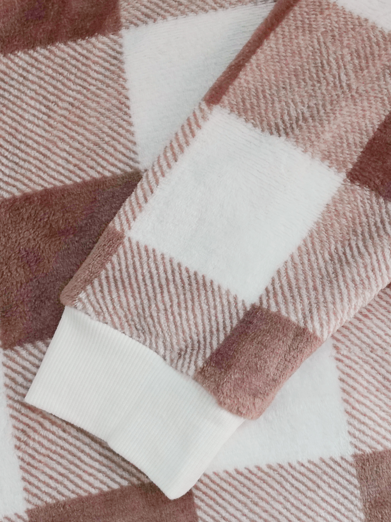 Woman's Soft Neutral Block-Patterned Oversized Hoodie with Kangaroo Pocket-Aegean-sea