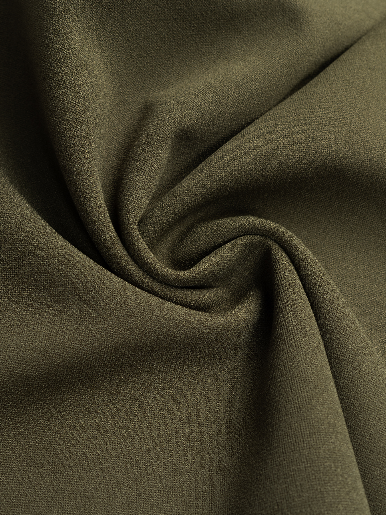 Office Elegant Wave Hem Waist-Cinched Blazer Set : Single Button Lapel Jacket & Wide-Leg Pants Two-Piece