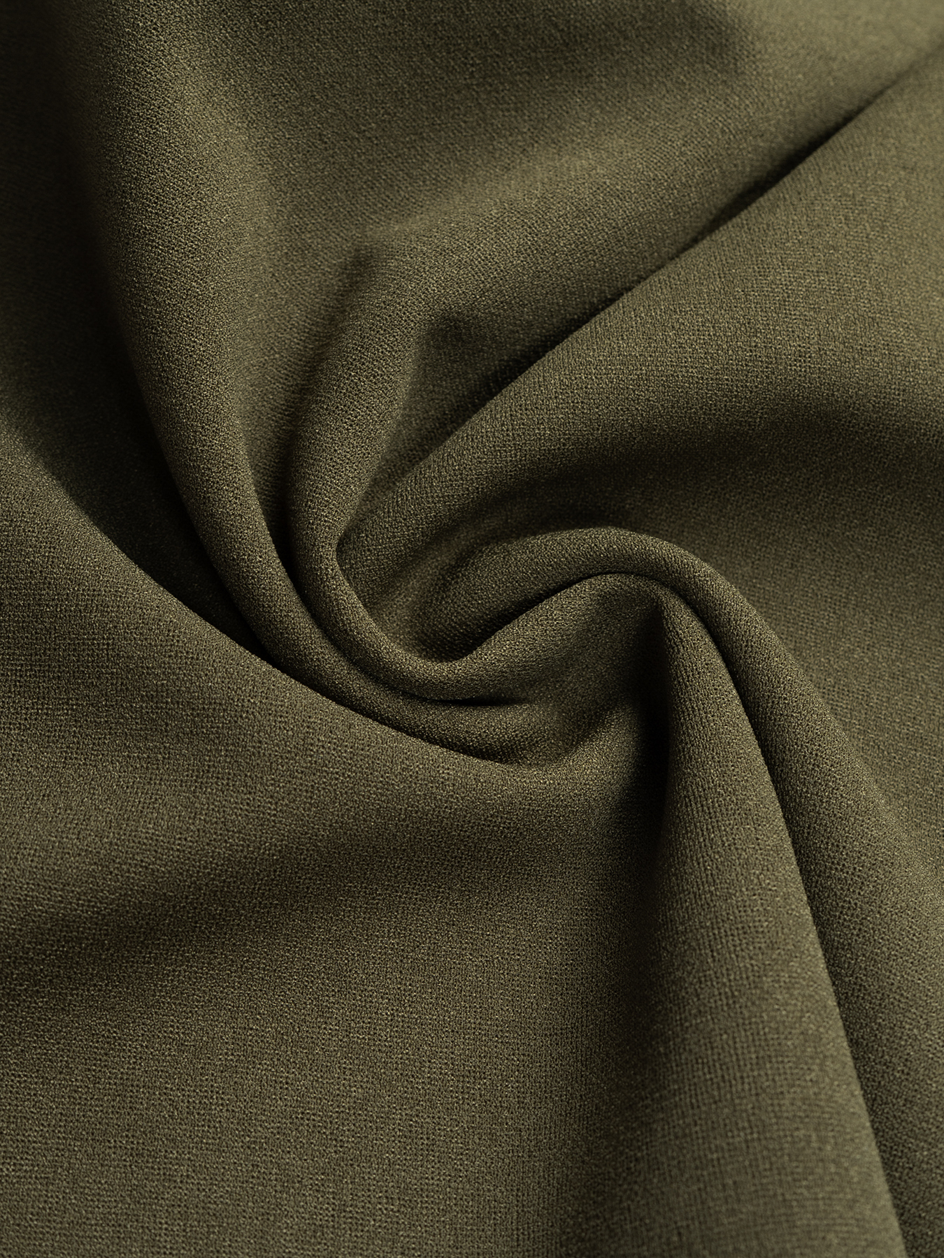 Office Elegant Wave Hem Waist-Cinched Blazer Set : Single Button Lapel Jacket & Wide-Leg Pants Two-Piece