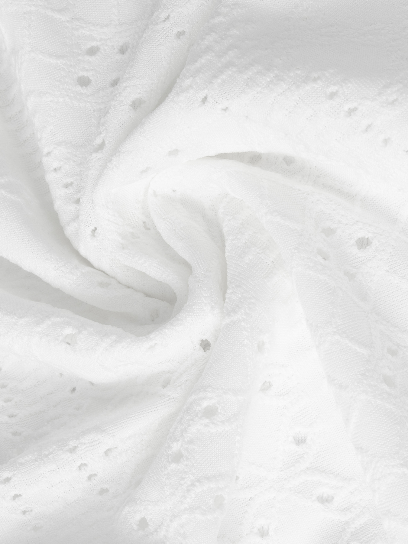 White Eyelet Embroidery Ruffle Camisole Dress & Loose Long Sleeve Cardigan Loungewear Set