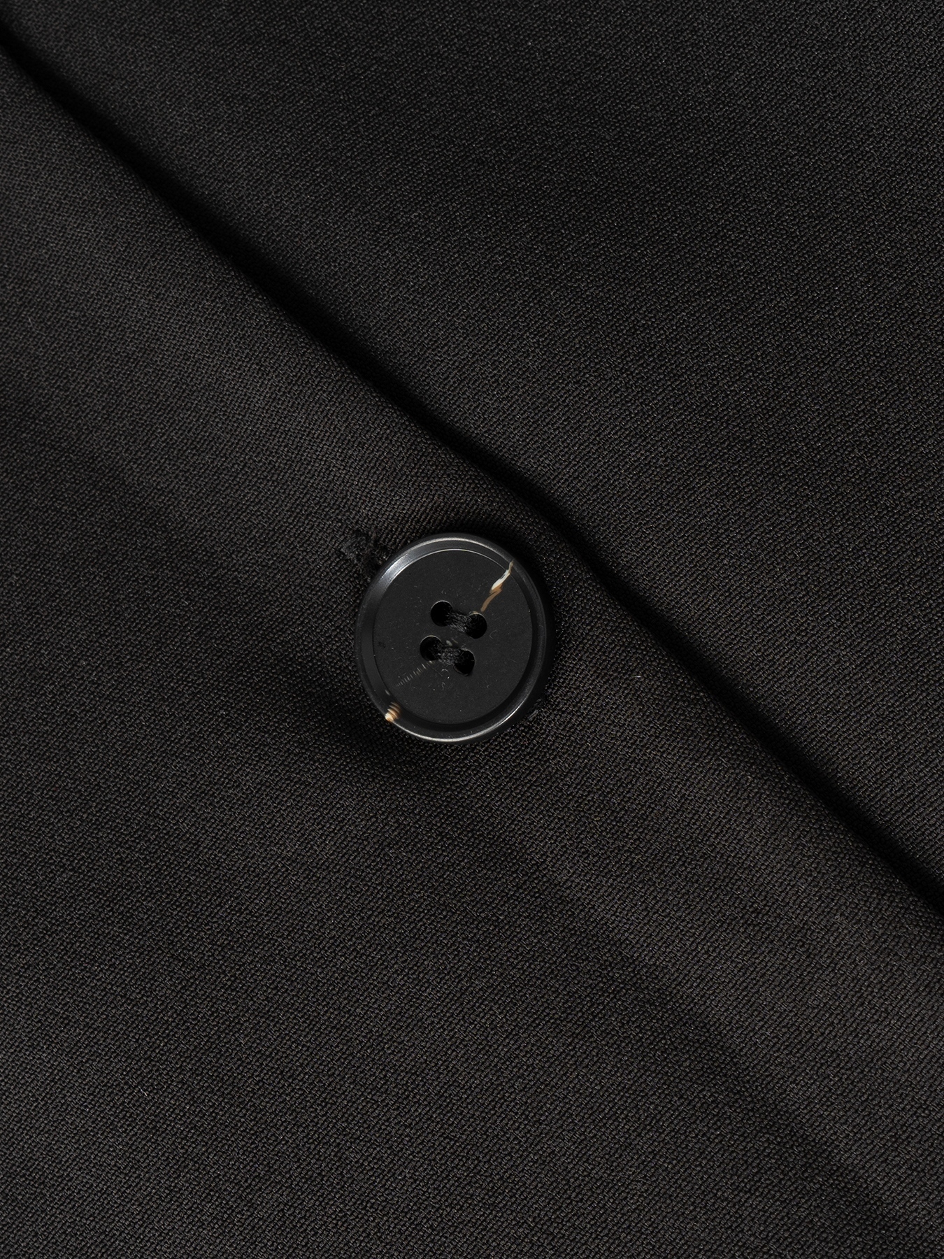 Women's Black Sheer Puff Sleeve V-Neck Button-Front Fitted Waist Vest-Style Blouse-Aegean-sea