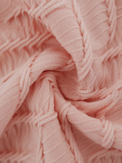 Pink slant-shouldered pressed women‘s dress Slim-waisted full-length skirt Date party vibe elegant holiday dress