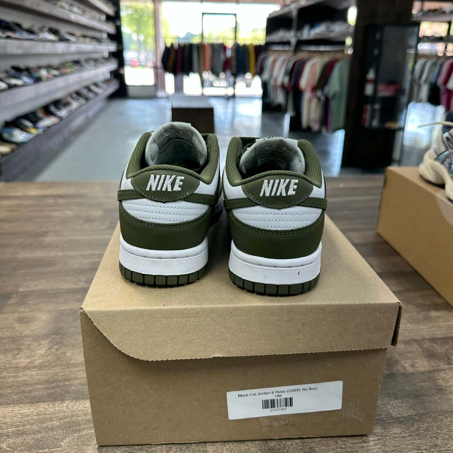 (W) Olive Dunk Low (USED, No Box)