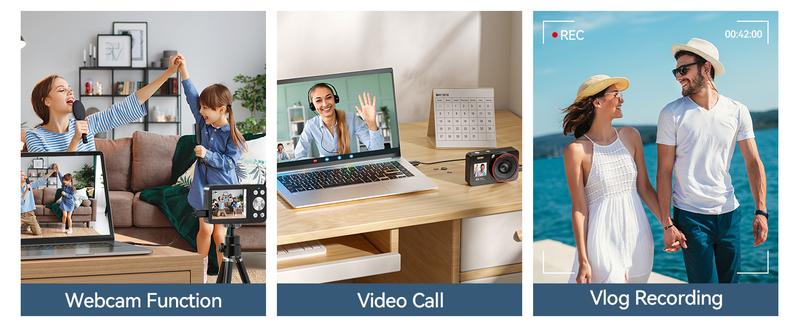 Deatti 4K Digital Camera, 1 Count 64MP Auto FocusDigital Camera, Compact & Portable Camerawith 64G Memory Card & Battery, Gifts forBoyfriend
