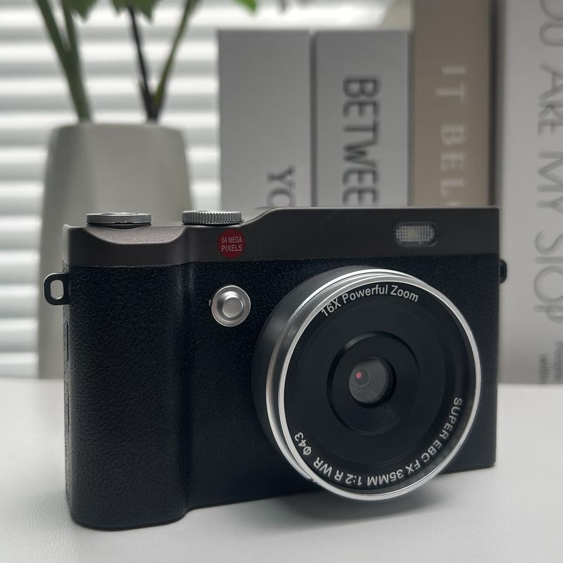 Portable Digital Cam, Student Camera, Pocket Camera, 180° Degree Flip Screen Camera For Students, Entry-Level Digital Camera With 32GB Memory Card,  Video, Photography, Perfect For Back-To-School Season, Christmas Thanksgiving New Year Gift