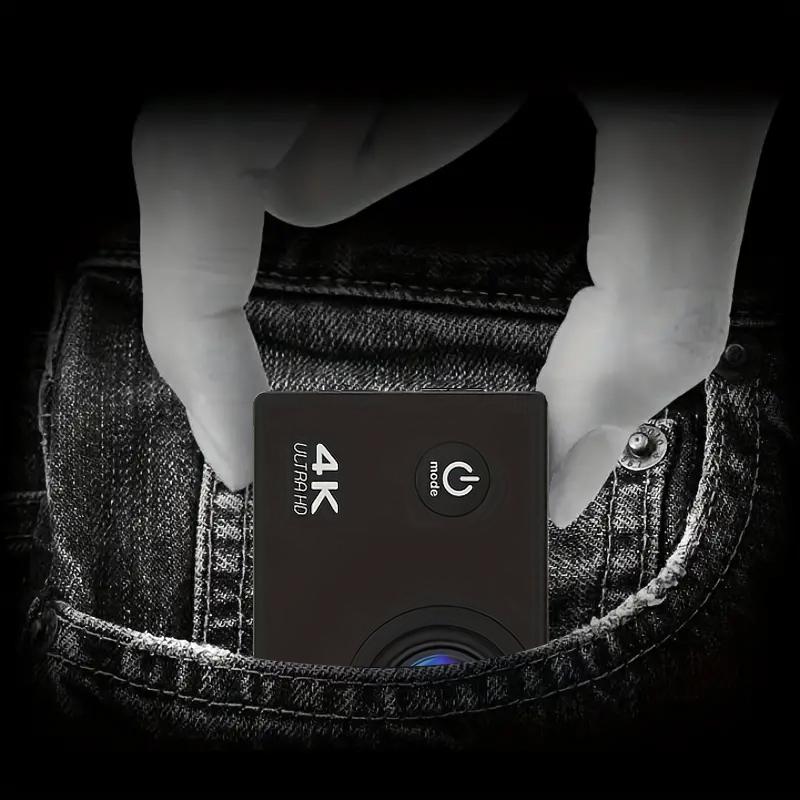 Wireless Action Camera with Ultra HD Video,12MP Photos, HDR, Daily Streaming,Stabilization,Vlogging Camera,Good Choice for Outdoorfun and Gift-giving