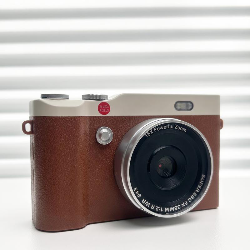 Portable Digital Cam, Student Camera, Pocket Camera, 180° Degree Flip Screen Camera For Students, Entry-Level Digital Camera With 32GB Memory Card,  Video, Photography, Perfect For Back-To-School Season, Christmas Thanksgiving New Year Gift