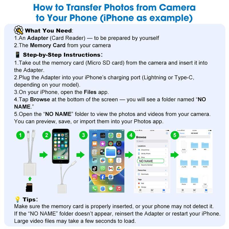 2.4 Inch Screen Digital Camera, Digital Video Camera with 32GB SD Card, Anti-shake Camera with Music Player for Birthday Gift