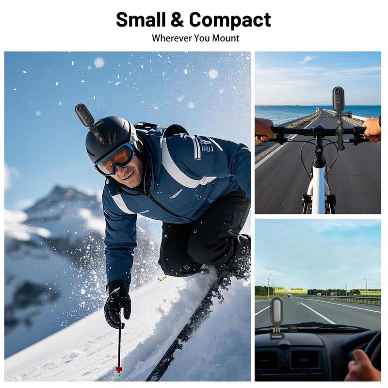 Mini Action Camera, 64GB Memory Card Included, 1080P Full HD Video Quality, Waterproof Design, Perfect for Sports & Daily Use, Wireless Vlog Camera