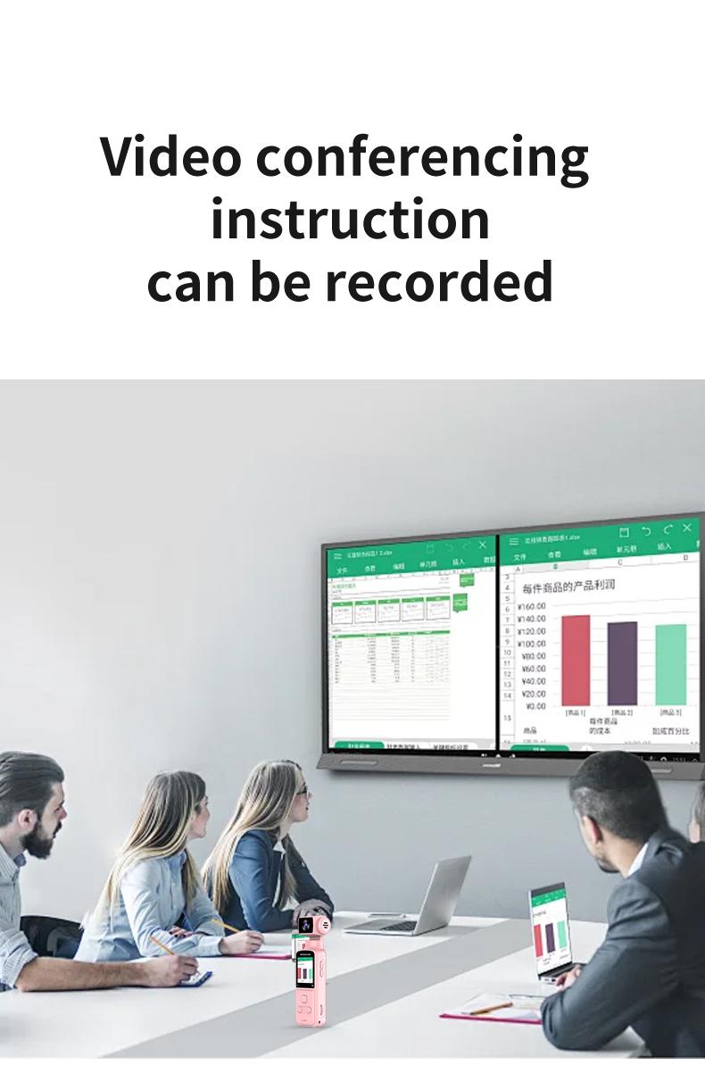 DarlingCase 4K Ultra HD Pocket Action Camera 8in1 with 270° Rotatable Lens 1.33" Display EIS Stabilization TF Card Slot 32GB Memory Card Included Black Audio Charging Wireless Video Transfer Compact Design