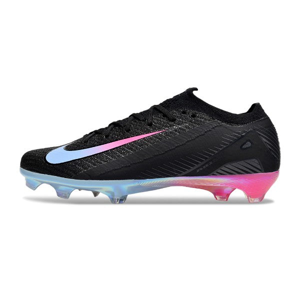  Air Zoom Mercurial Vapor 16 Elite Black Light Blue and Pink Firm Ground FG Football Boot
