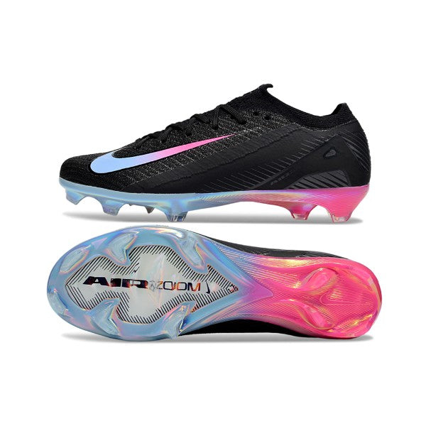  Air Zoom Mercurial Vapor 16 Elite Black Light Blue and Pink Firm Ground FG Football Boot