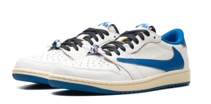 Aithtr Jordthtan1 Low x Travis Scott x Fragment 'Sail Military Blue' DM7866-104