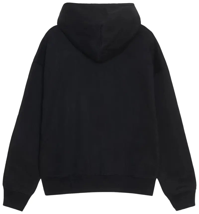 Zip Fleece Hoodie Black