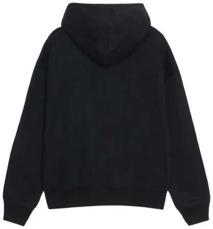 Zip Fleece Hoodie Black