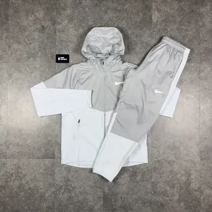 Nike Therma-Fit Repel Miler Windrunner Jacket Grey & Grey Nike Therma-Fit Pants Set