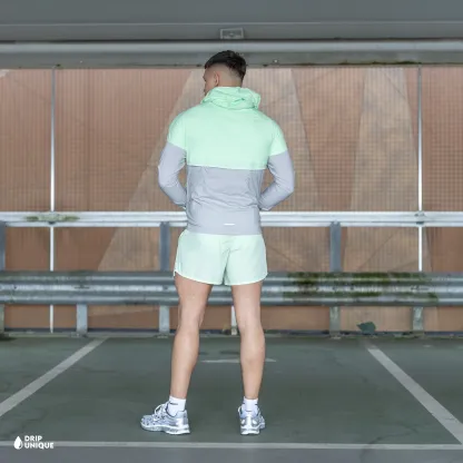 Nike UV Windrunner Jacket Vapour Green & Vapour Green Challenger Shorts Set